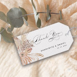 Modern Boho Whimsical Calligraphy Script Gift Tags<br><div class="desc">An elegant modern boho floral design with a whimsical modern Thank You calligraphy script makes the ideal wedding announcement to family and friends.  Easily customize with your personal details of choice.  See the matching All In One wedding invitations with RSVP cards attached,  in our collection above.</div>