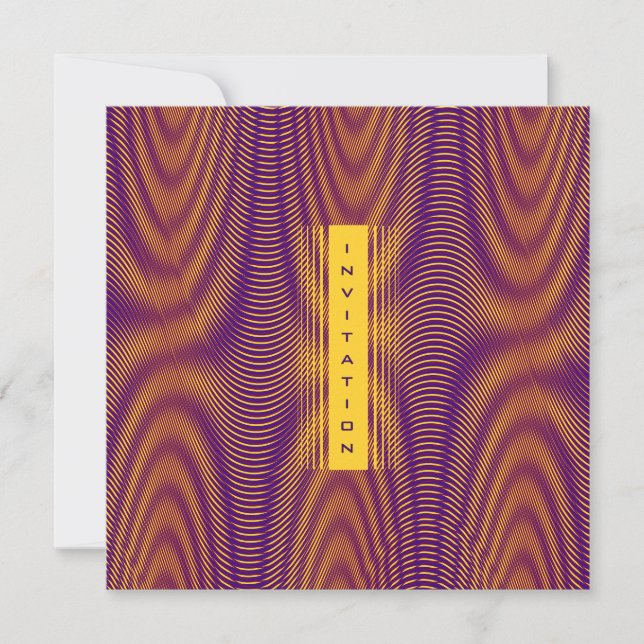 Modern Bold Abstract Purple Unique Trippy Custom (Front)