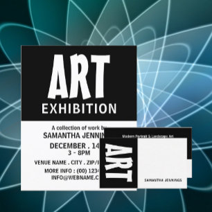 Modern Bold, Artist Exhibition Advertising Flyer