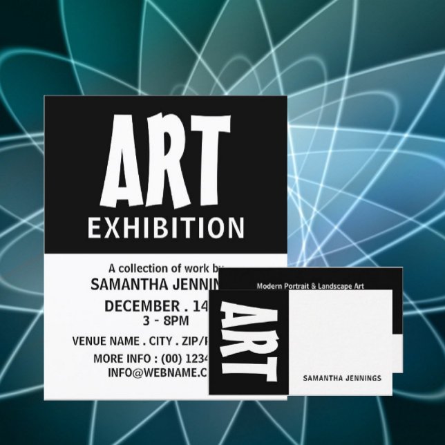 Modern Bold, Artist Exhibition Advertising Flyer (Creator Uploaded)