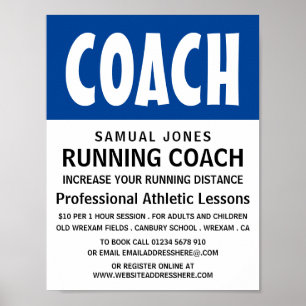 Modern Bold, Athletics Lesson Advert Poster