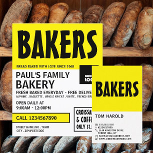 Modern Bold, Bakery Store Advertising Flyer
