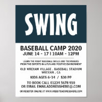 Modern Bold, Baseball Camp Advert
