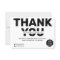 Modern bold black and white order thank you