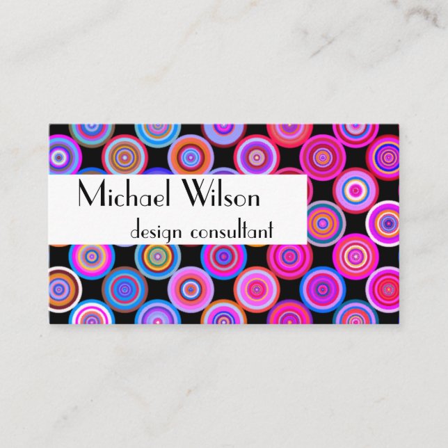 modern bold business cards template (Front)