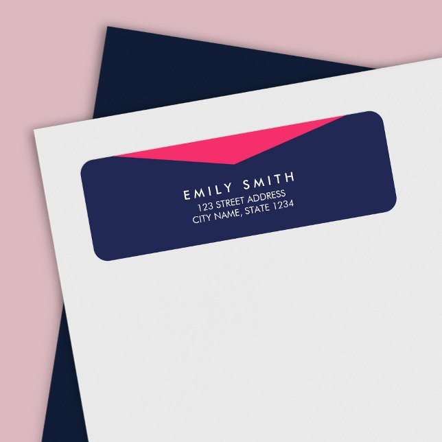 Modern Bold Colour Block Blue & Pink Address (Creator Uploaded)