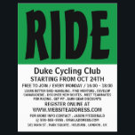Modern Bold, Cycling Club Advertising Flyer<br><div class="desc">Modern Bold,  Cycling Club Advertising Flyers By The Business Card Store.</div>