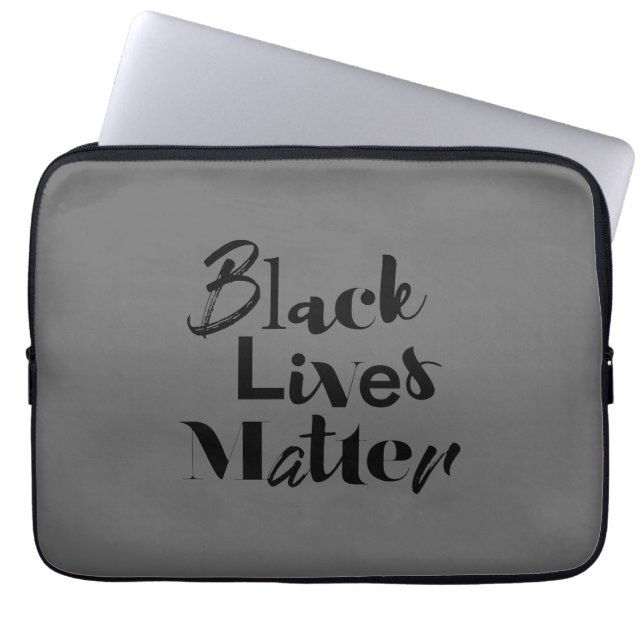 Modern, bold, different design Black Lives Matter Laptop Sleeve (Front)