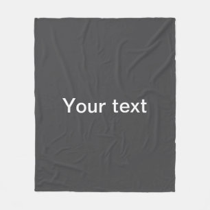 Modern Bold Editable Name, Business or Brand Etc. Fleece Blanket