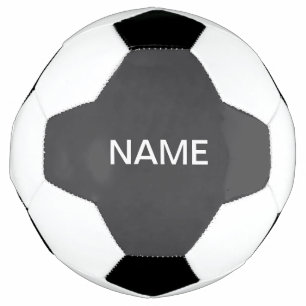 Modern Bold Editable Name, Business or Brand Etc. Soccer Ball