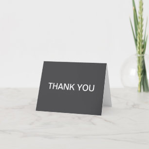 Modern Bold Editable Name, Business or Brand Etc. Thank You Card