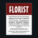 Modern Bold, Floristry Advertising Flyer<br><div class="desc">Modern Bold,  Floristry Advertising Flyer by The Business Card Store.</div>