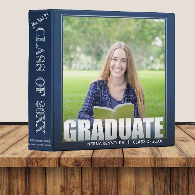 Modern Bold Font Class Of 2024 Graduation Photo Binder (Creator Uploaded)
