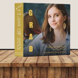 Modern Bold Font Class Of 2025  Graduation Photo Binder