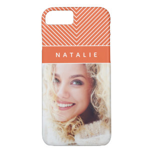 Modern, bold, graphic geometric stripe personalize Case-Mate iPhone case