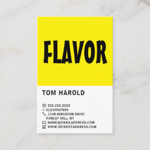 Modern Bold, Ice Cream Parlor Business Card