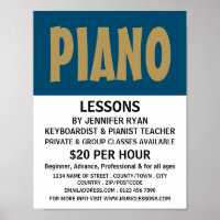 Modern Bold, Keyboard, Piano Lessons