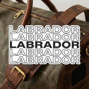 Modern Bold Labrador Typography Graphic Sticker