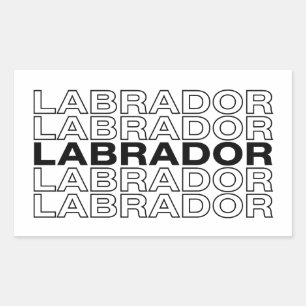 Modern Bold Labrador Typography Graphic Sticker
