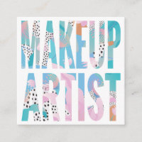 Modern bold makeup artist abstract fashion pattern