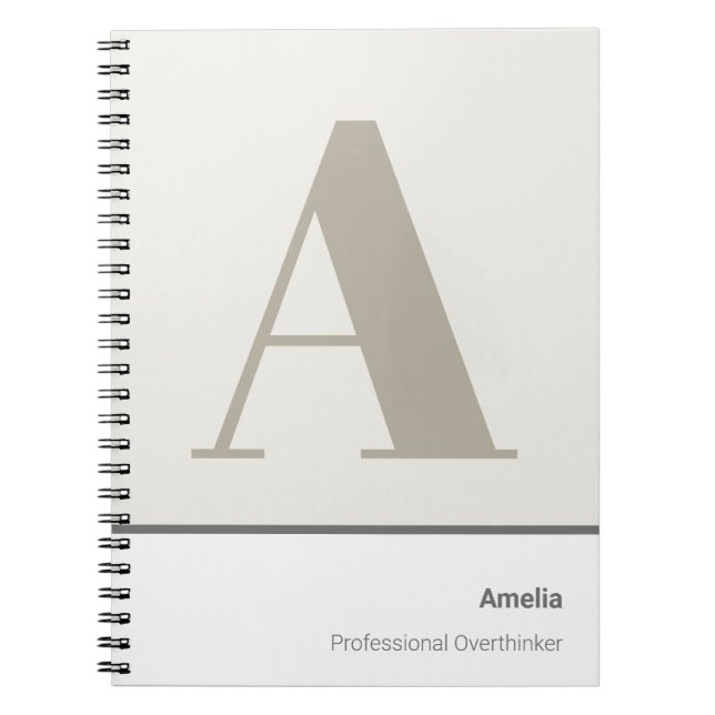 Modern Bold Minimal Professional Notebook (Front)