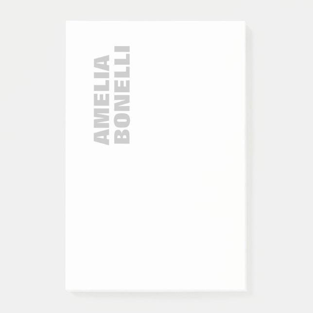 Modern Bold Minimalist Professional  Post-it Notes (Front)
