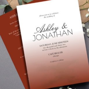 Modern Bold & Minimalist Wedding All-in-One Invita Invitation
