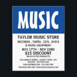 Modern Bold, Music Store Advertising Flyer<br><div class="desc">Modern Bold,  Music Store Advertising Flyers By The Business Card Store.</div>