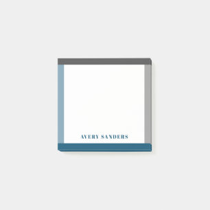 Modern Bold Name Simple Border Post-it Notes