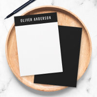 Modern Bold Name with Editable Header Colour