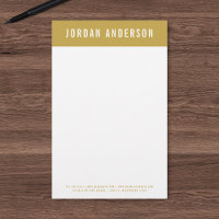 Modern Bold Name with Editable Header Colour
