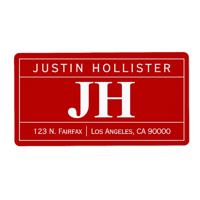 Modern Bold Professional | Red & White Shipping (Front)