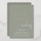 Modern Bold Sage Green Bridal Shower Gold