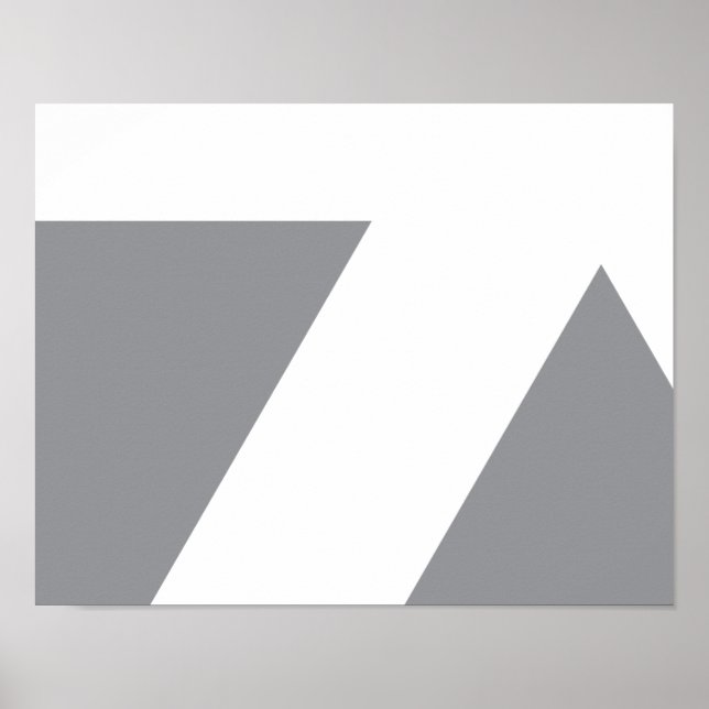 Modern, bold, simple, trendy, urban geometric art poster (Front)