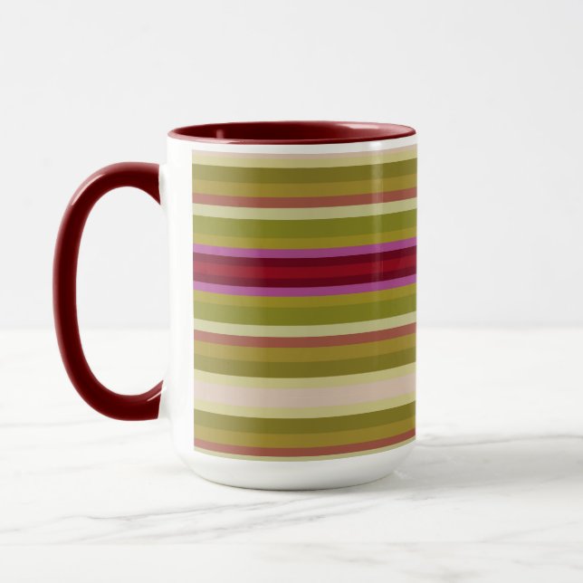 Modern Bold Stripes Mug (Left)