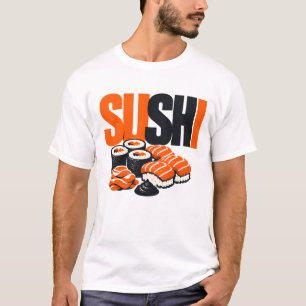 Modern Bold Sushi Graphic Art T-Shirt
