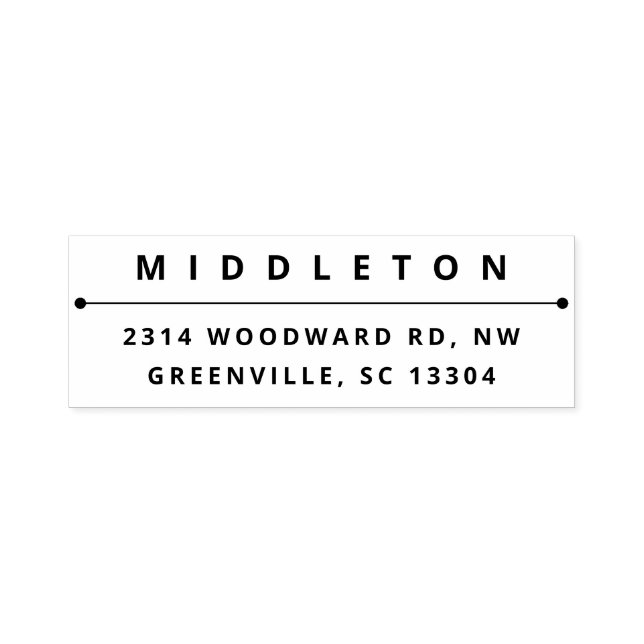 Modern Bold Type Self-inking Stamp (Design)