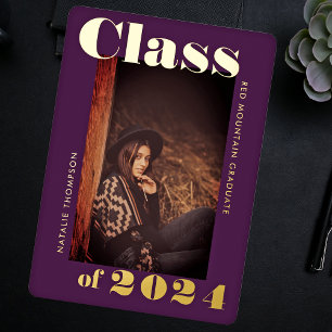 Modern Bold Typography 2024 Graduation Party Cool