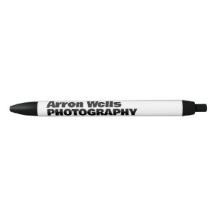 Modern Bold Typography Black Ink Pen