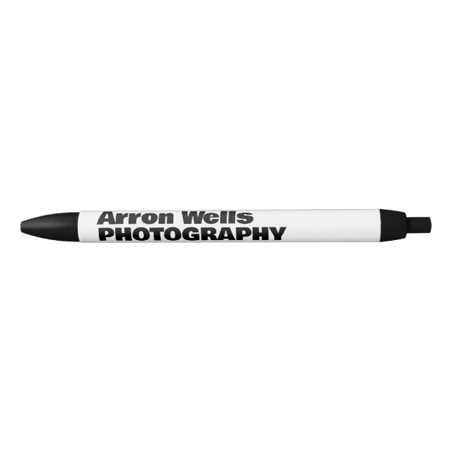 Modern Bold Typography  Black Ink Pen (Front)