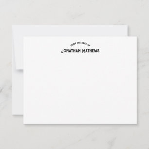 Modern Bold Typography From the Desk of Card