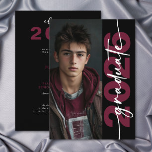 Modern Bold Typography Grad Announcement