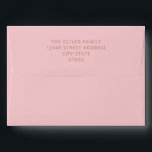 Modern Bold Typography Terracotta Pink Bat Mitzvah<br><div class="desc">Modern Bold Typography Terracotta Pink Bat Mitzvah Matching Envelope</div>