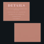 Modern Bold Typography Terracotta Pink Bat Mitzvah Enclosure Card<br><div class="desc">Modern Bold Typography Terracotta Pink Bat Mitzvah Enclosure Card</div>