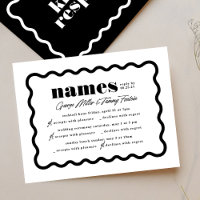 Modern Bold Wavy Frame multi-event wedding