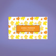 Modern Bold Yellow & Orange Flowers