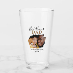 Modern Bonus Dad Photo Fathers Day Glass