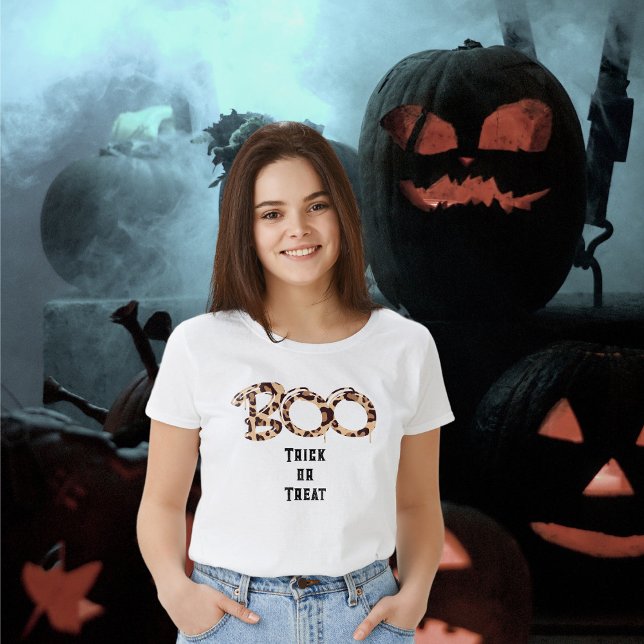  Modern Boo &  Trick or Treat   Halloween T-Shirt (Creator Uploaded)