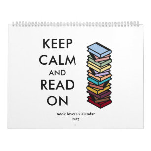 Modern Book Lovers Quotes Colourful Typography 202 Calendar