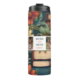 Modern Books Photo Collage – Best Mom Gift Thermal Tumbler